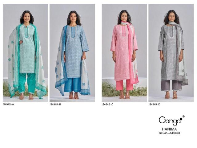 Ganga hanima 4945 wholesale dealers for dress materials in chennai
